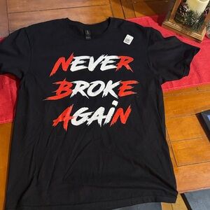 Black Graphic T-Shirt - Never Broke Again